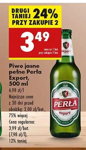 Biedronka Piwo Perła Export oferta