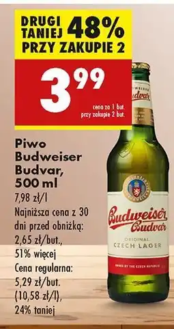 Biedronka Piwo Budweiser Budvar oferta