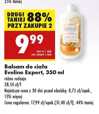 Biedronka Balsam pod prysznic intensywnie ujędrniający Eveline Argan Oil + Macadamia oferta