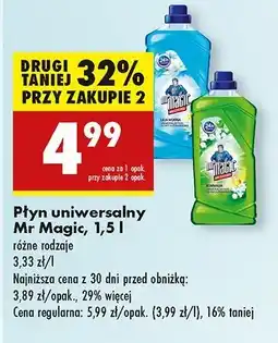 Biedronka Płyn uniwersalny lilia wodna Mr Magic oferta