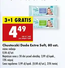 Biedronka Chusteczki wilgotne comfort Dada Extra Soft oferta