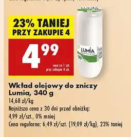 Biedronka Wkład olejowy do zniczy 340 g 120 h Lumia oferta