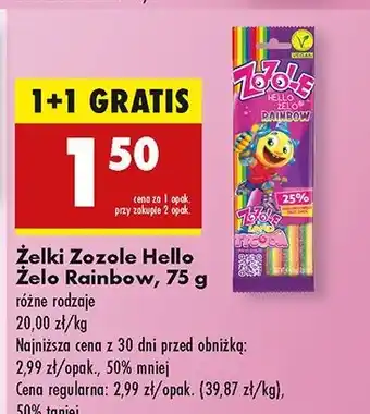 Biedronka Żelki rainbow Mieszko Zozole Hello Żelo oferta