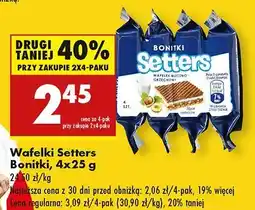 Biedronka Wafelki mleczno-orzechowe Bonitki Setters oferta