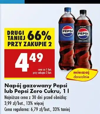 Biedronka Napój Pepsi Zero oferta