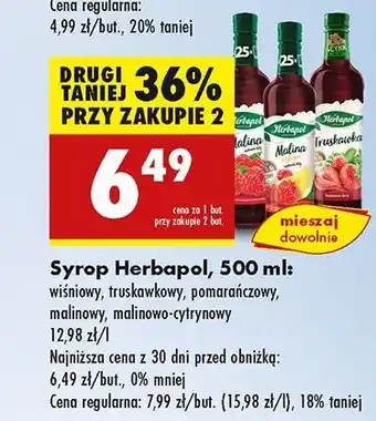 Biedronka Syrop pomarańczowy Herbapol oferta