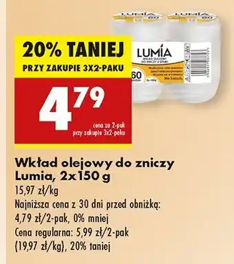 Biedronka Wkład olejowy 60 h Lumia oferta