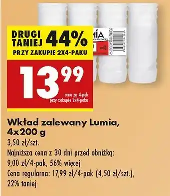 Biedronka Wkład zalewany 200 g Lumia oferta