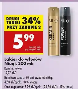 Biedronka Lakier do włosów power Niuqi oferta