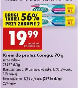 Biedronka Krem mocujący do protez Corega Ochrona Dziąseł oferta