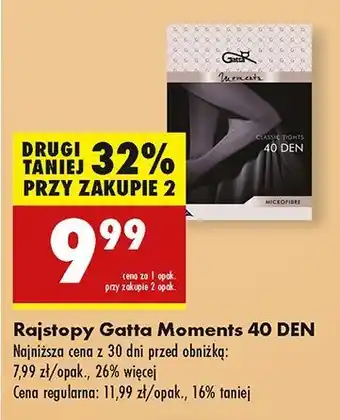 Biedronka Rajstopy moments funkcyjne 40 den rozm. 2-6 Gatta oferta