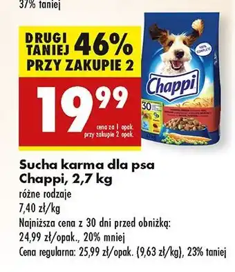 Biedronka Karma dla psa wołowina Chappi oferta