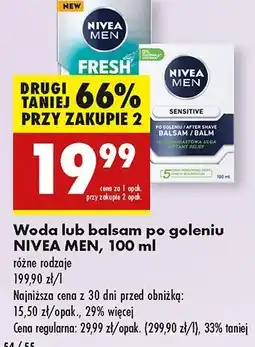 Biedronka Woda po goleniu Nivea Men Fresh Kick oferta