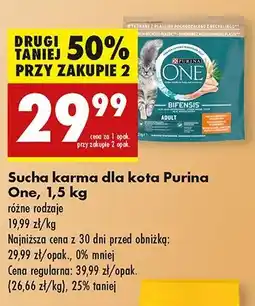 Biedronka Karma dla kota adult kurczak i pełne ziarna Purina One oferta