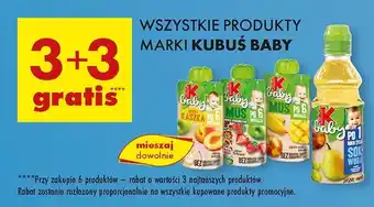 Biedronka Mus jabłko-mango-marchew Kubuś Baby oferta