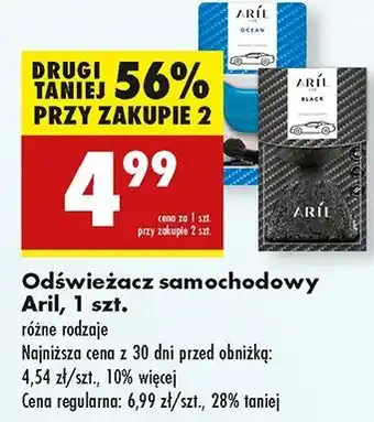 Biedronka Odświeżacz samochodowy black Aril Car oferta