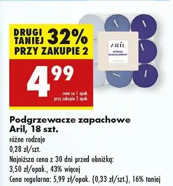 Biedronka Podgrzewacze zapachowe intense blackcurrant Aril oferta