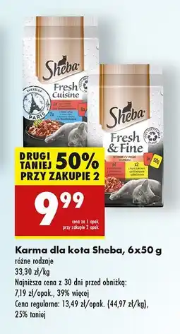 Biedronka Karma dka kota wołowina-biała ryba Sheba Fresh Cuisine oferta