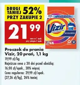 Biedronka Proszek do prania kolor Vizir oferta