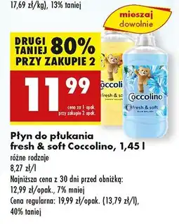 Biedronka Płyn do płukania happy yellow Coccolino Fresh & Soft oferta