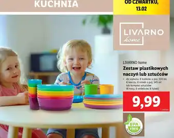 Lidl Sztućce plastikowe Livarno Home oferta