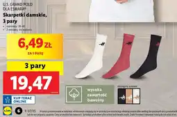 Lidl Skarpetki damskie 35-42 Us Grand Polo oferta