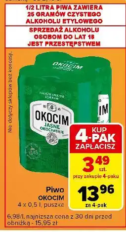 Carrefour Express Piwo Okocim Jasne Okocimskie oferta