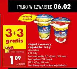 Biedronka Jogurt truskawka Zott Jogobella oferta