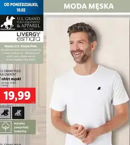 Lidl T-shirt męski m-xxl Us Grand Polo oferta