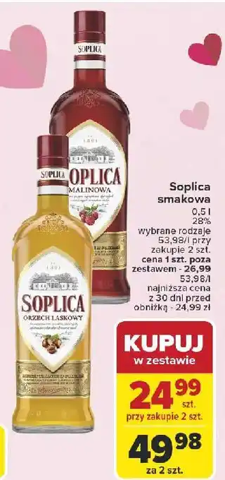 Carrefour Wódka Soplica Malinowa oferta