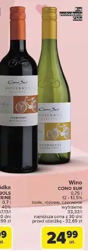 Carrefour Wino Cono Sur Bicicleta Pinot Rose oferta