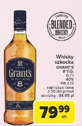 Carrefour Whiskey Grant's 8 Yo oferta