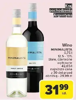 Carrefour Wino Minimalista Malbec oferta