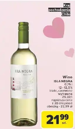 Carrefour Wino Isla Negra Sauvignon Blanc Reserve oferta