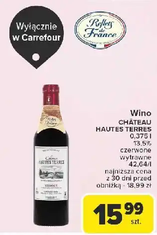 Carrefour Wino Chateau Hautes Terres oferta