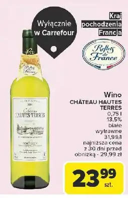 Carrefour Wino Chateau Hautes Terres Bordeaux oferta