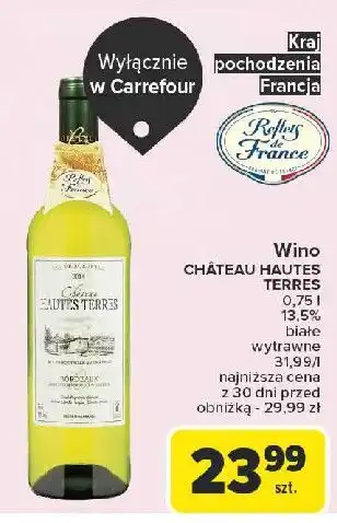 Carrefour Wino Chateau Hautes Terres Bordeaux oferta