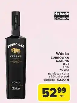 Carrefour Wódka Żubrówka Czarna oferta