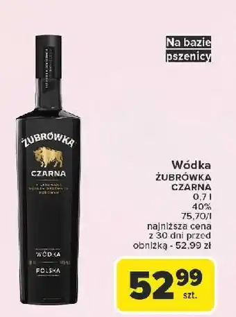 Carrefour Wódka Żubrówka Czarna oferta