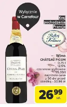 Carrefour Wino Bordeaux Chateau Picon oferta