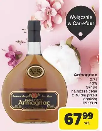 Carrefour Brandy Armagnac Janneau Vsop oferta