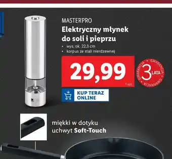 Lidl Młynek elektryczny do soli i pieprzu Masterpro oferta