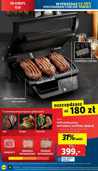 Lidl Grill gc7p08 Tefal oferta