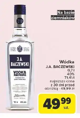 Carrefour Wódka J.a. Baczewski Monopolowa oferta