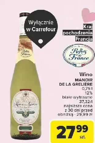 Carrefour Wino Manoir De La Greliere oferta