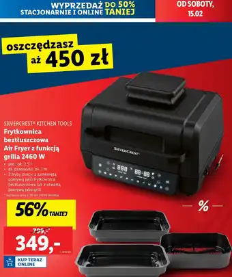 Lidl Frytkowinica beztłuszczowa 2460w Silvercrest oferta