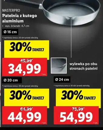 Lidl Patelnia z kutego aluminium 24 cm Masterpro oferta