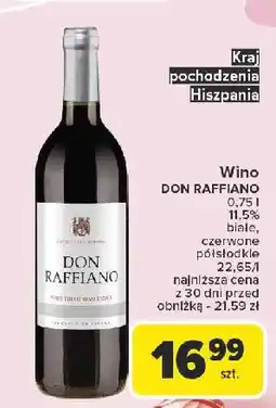 Carrefour Wino Don Raffiano Semi Dry oferta