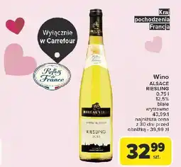 Carrefour Wino wytrawne Alsace Riesling oferta