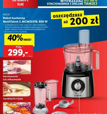 Lidl Robot kuchenny mcm3201b Bosch oferta